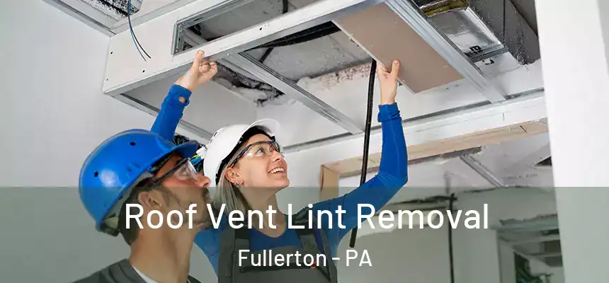  Roof Vent Lint Removal Fullerton - PA